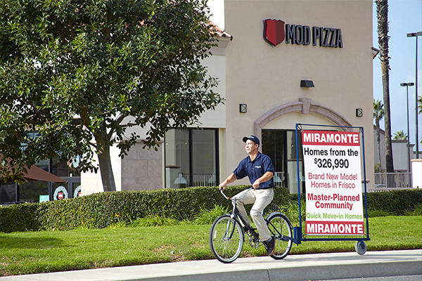 bike banner mobile advertising